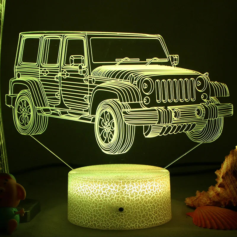 LED Nachtlicht - 3D Illusionslampe für das Kinderzimmer, USB-Ladung | Karnz