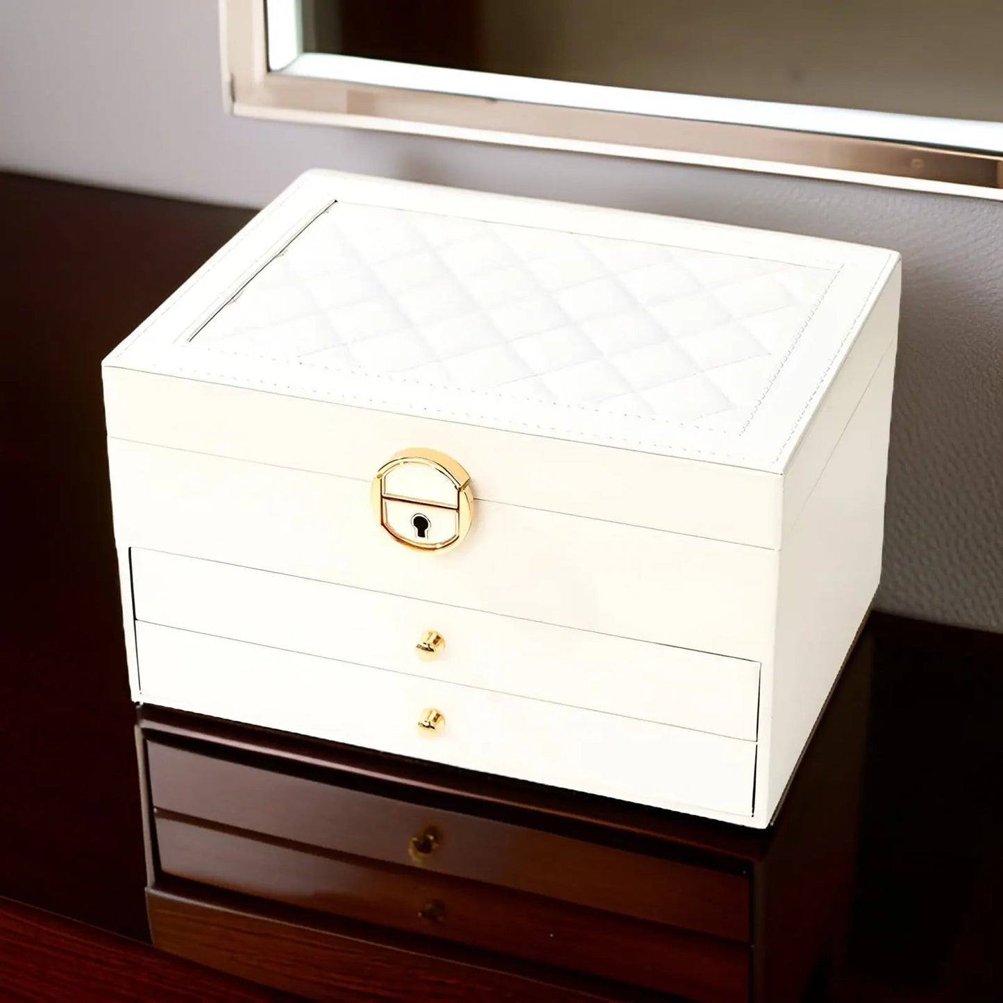 EleganceBox Luxus Schmuckbox – Mehrere Aufbewahrungsbox für Schmuck | Karnz