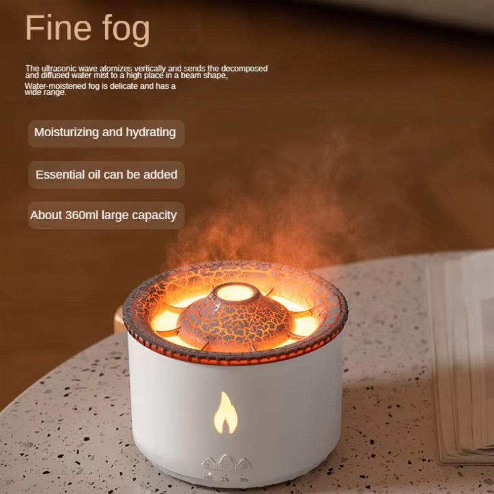 Vulkan-Luftbefeuchter & Aroma Diffuser 360 ml | Karnz