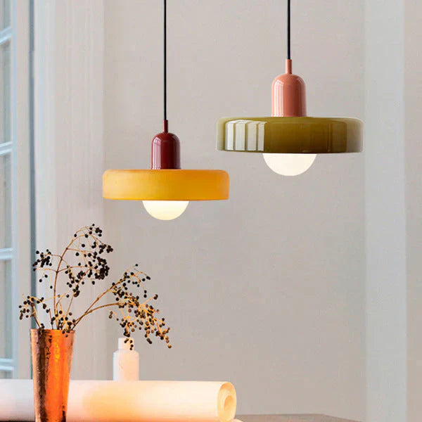 Skandinavische Pendelleuchte für Wohnzimmer und Esszimmer – Minimalistisches Design mit einstellbarer Höhe – Glas | Karnz