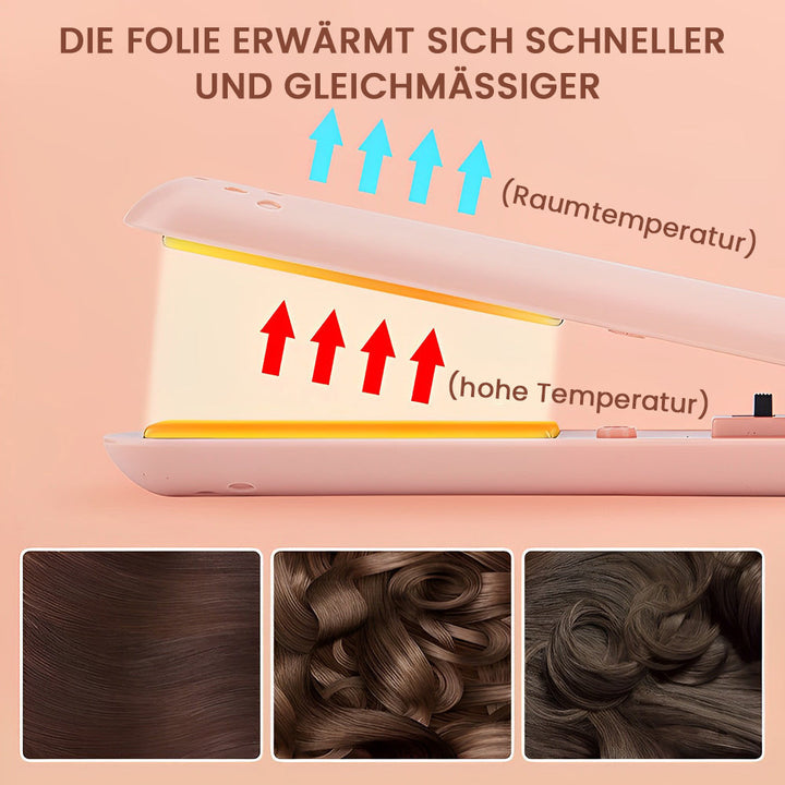 Mini-Lockenstab mit doppeltem Verwendungszweck