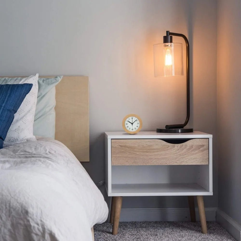 Lautloser Wecker aus Holz für gemütliche Schlafzimmer