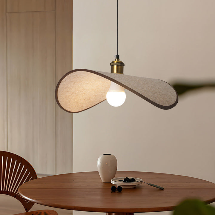 Wabi-Sabi-Blumen-Pendelleuchte für moderne minimalistische Interieurs