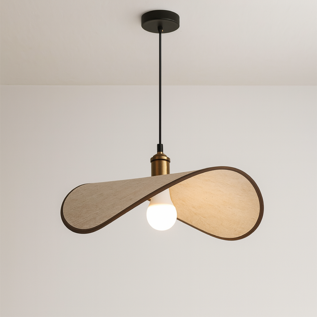 Wabi-Sabi-Blumen-Pendelleuchte für moderne minimalistische Interieurs
