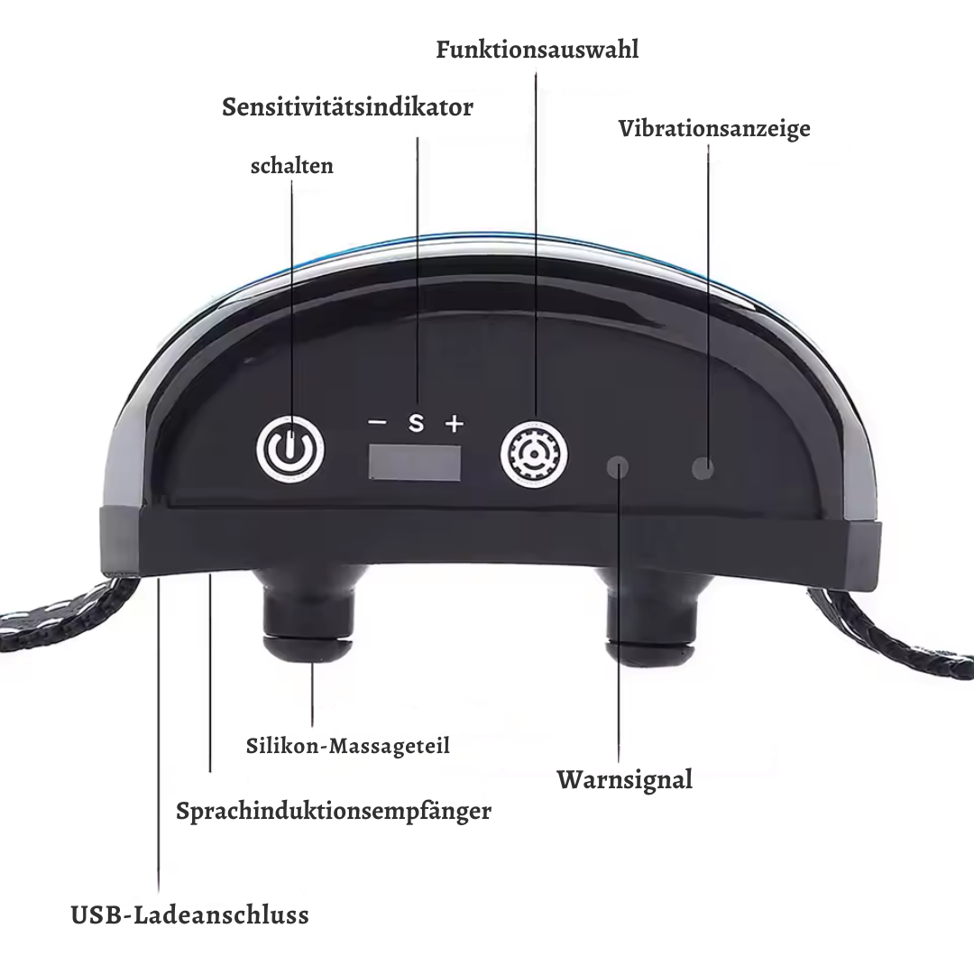 Anti Bell Halsband für Hunde wasserdicht mit Klang und 7 Vibrationsstufen Karnz