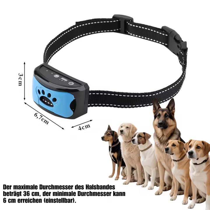 Anti Bell Halsband für Hunde wasserdicht mit Klang und 7 Vibrationsstufen Karnz