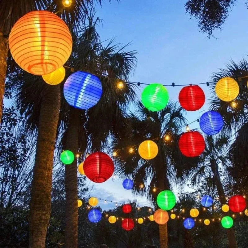 Solar Lantern Lichterkette für den Außenbereich – Bunte Laternen für Garten- und Terrassenbeleuchtung | Karnz
