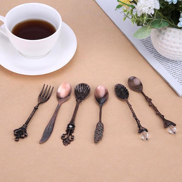 Verspielt Vintage Dessertlöffel (Set von 6) | Karnz