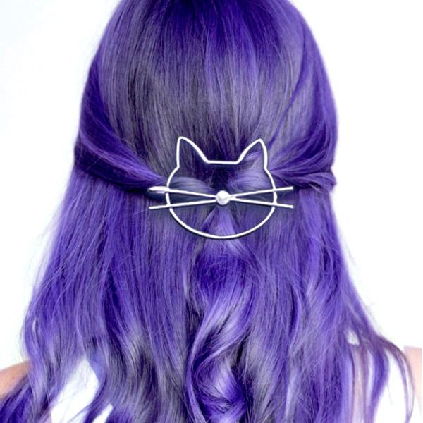Whiskered Cat Perlenhaarnadel | Karnz