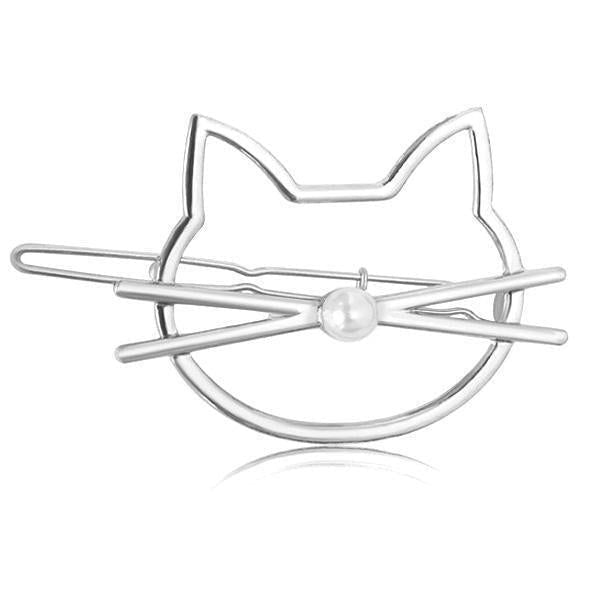 Whiskered Cat Perlenhaarnadel | Karnz