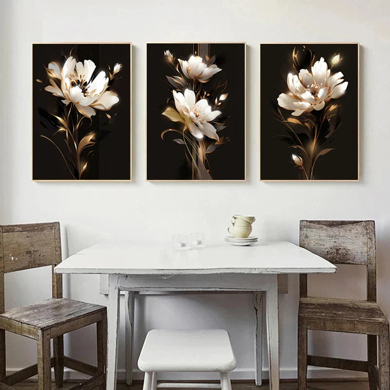 Weiße Blütenblätter Wandkunst Feine Kunstleinwanddrucke Moderne Botanik Florale Bilder Für Wohnzimmer Schlafzimmer Hotelzimmer Kunst Dekor