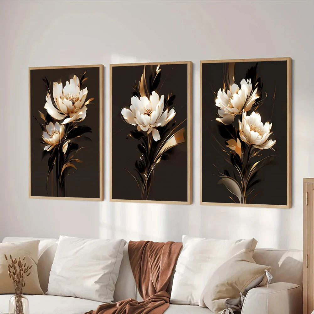 Weiße Blütenblätter Wandkunst Feine Kunstleinwanddrucke Moderne Botanik Florale Bilder Für Wohnzimmer Schlafzimmer Hotelzimmer Kunst Dekor