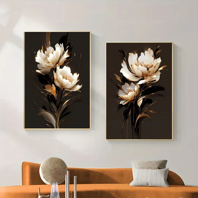 Weiße Blütenblätter Wandkunst Feine Kunstleinwanddrucke Moderne Botanik Florale Bilder Für Wohnzimmer Schlafzimmer Hotelzimmer Kunst Dekor