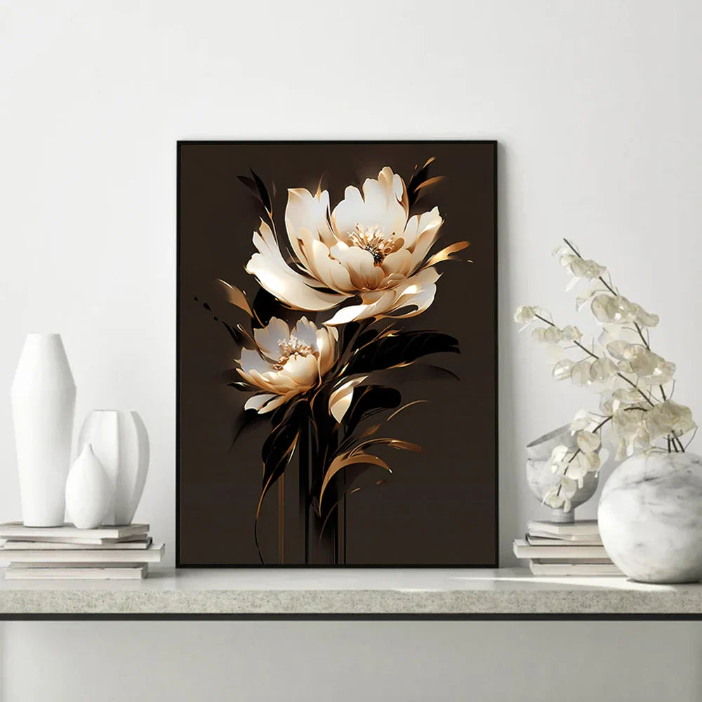 Weiße Blütenblätter Wandkunst Feine Kunstleinwanddrucke Moderne Botanik Florale Bilder Für Wohnzimmer Schlafzimmer Hotelzimmer Kunst Dekor