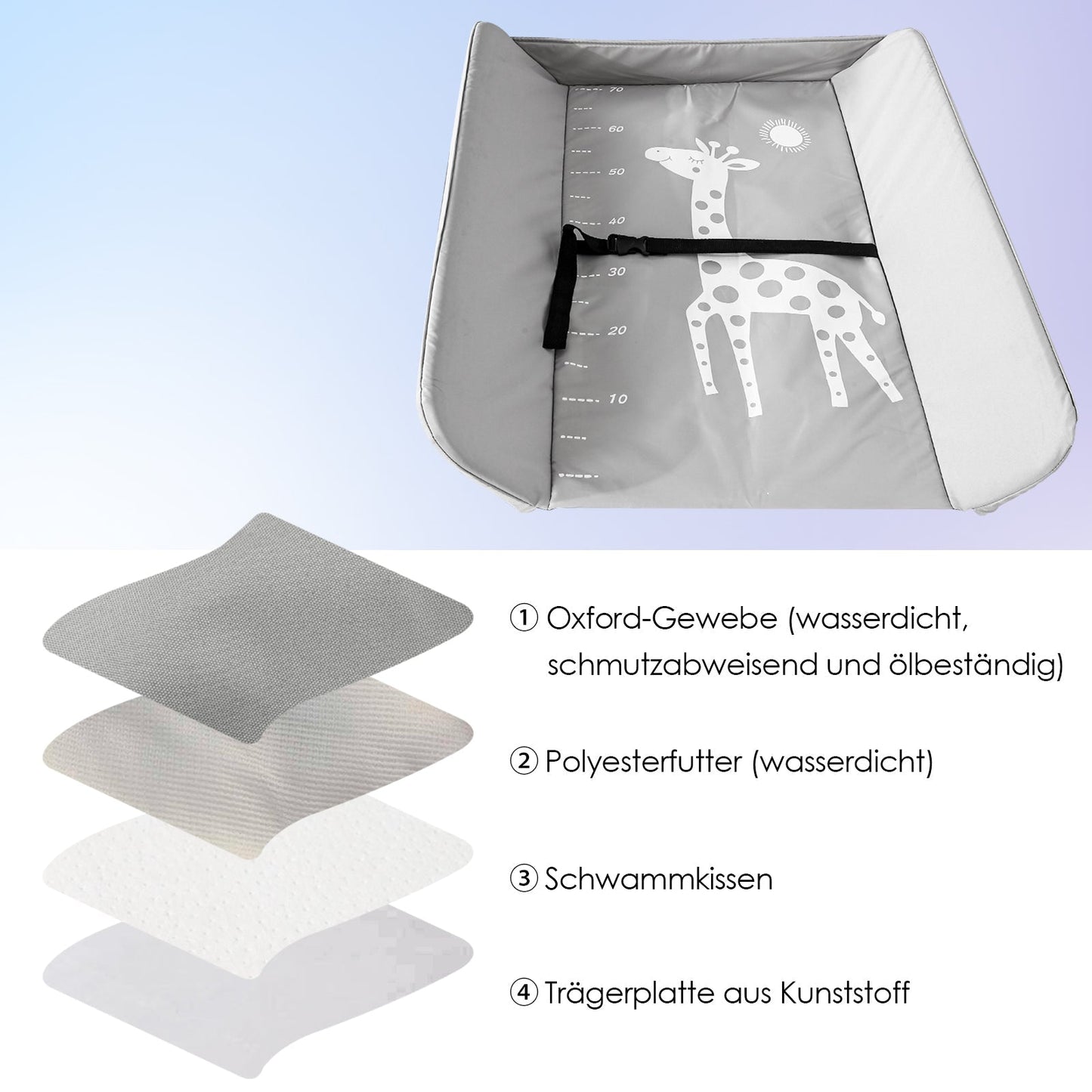 Wickeltisch Klappbar Baby Wickelkommode | Karnz