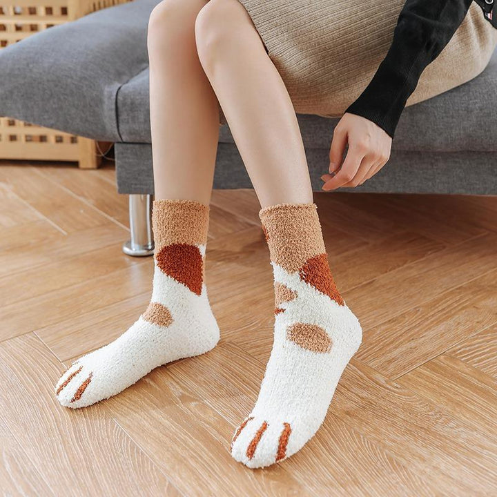 Winter Katze Krallen Warme Schlaf Boden Socken | Karnz
