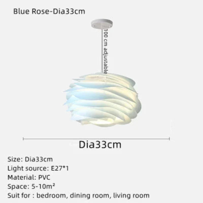 Romantische Rosenkranz Deckenleuchte – Elegant und Atmosphärisch für jedes Interieur | Karnz