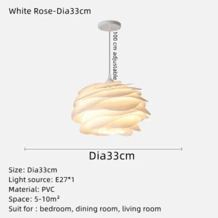 Romantische Rosenkranz Deckenleuchte – Elegant und Atmosphärisch für jedes Interieur | Karnz