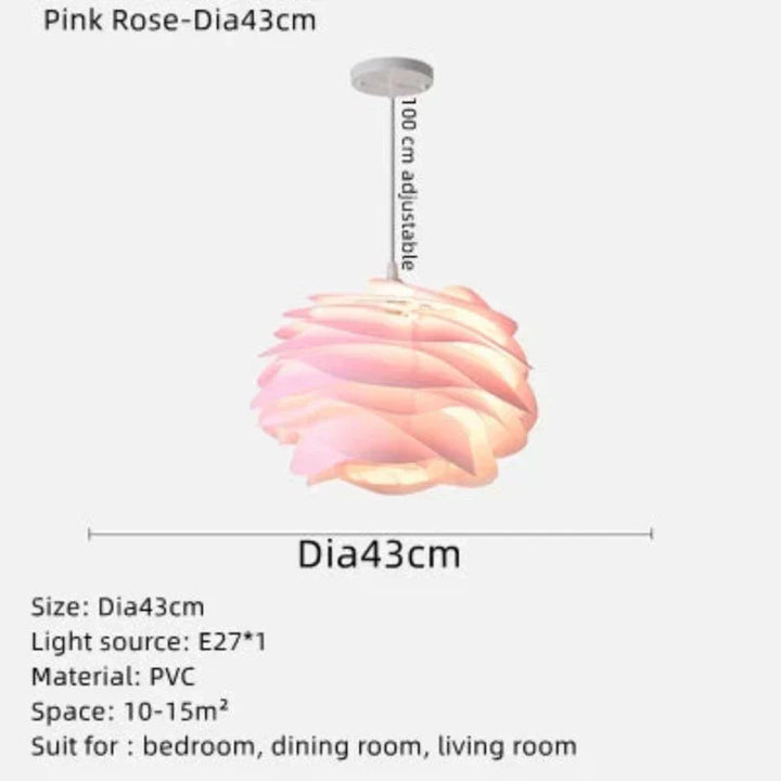 Romantische Rosenkranz Deckenleuchte – Elegant und Atmosphärisch für jedes Interieur | Karnz