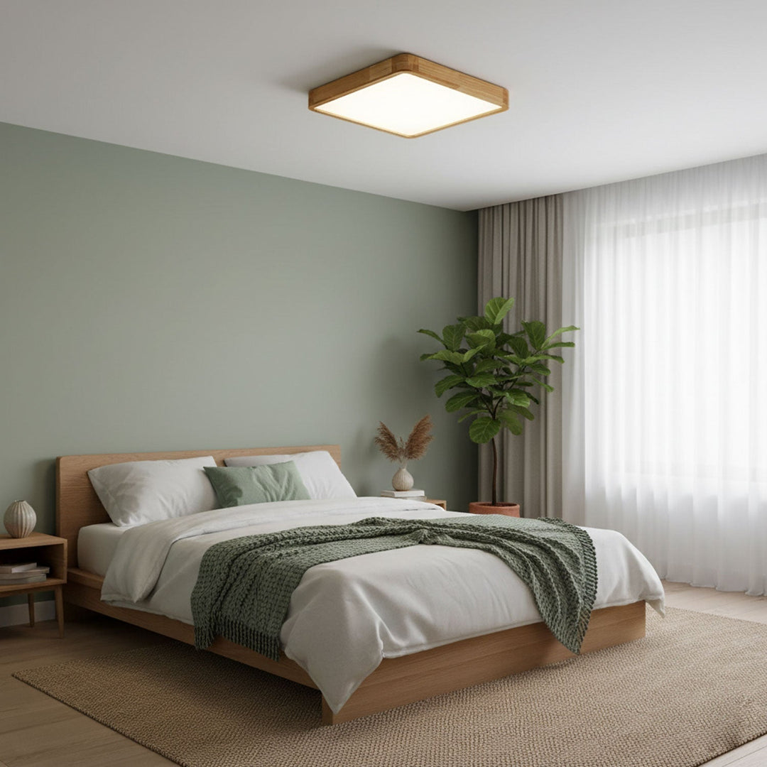 Holz Flush Mount Deckenleuchte | Karnz
