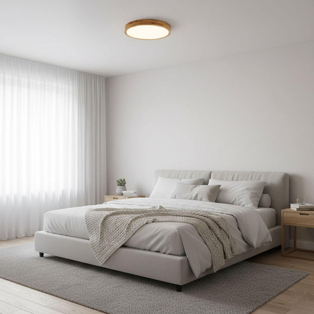 Holz Flush Mount Deckenleuchte | Karnz