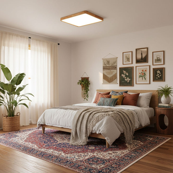 Holz Flush Mount Deckenleuchte | Karnz