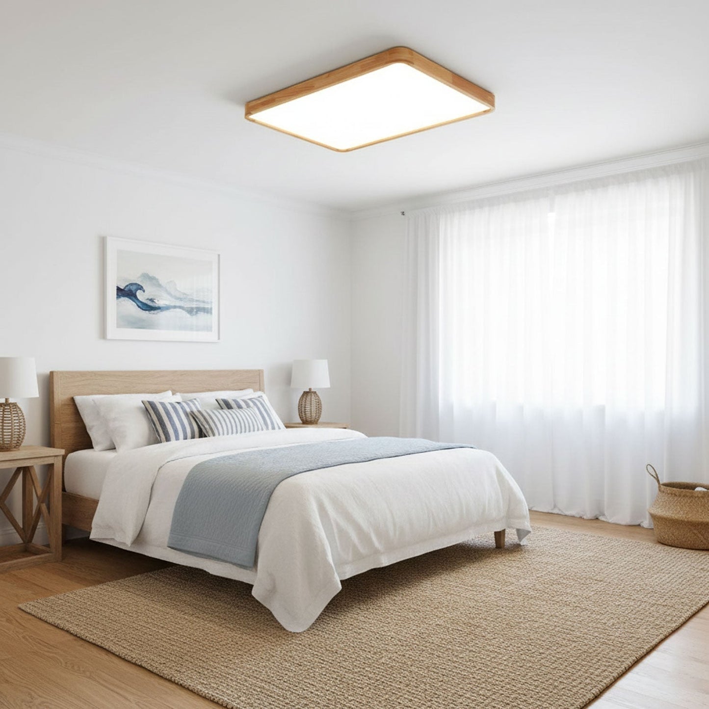 Holz Flush Mount Deckenleuchte | Karnz