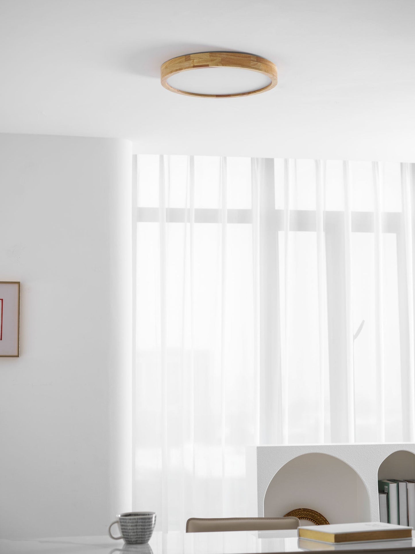 Holz Flush Mount Deckenleuchte | Karnz
