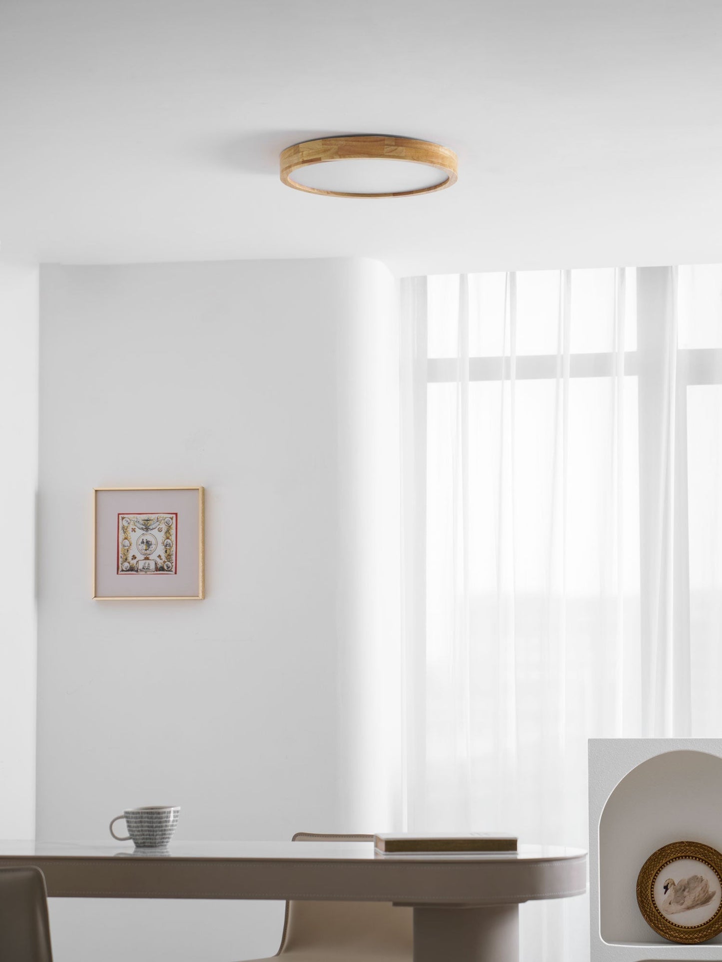 Holz Flush Mount Deckenleuchte | Karnz
