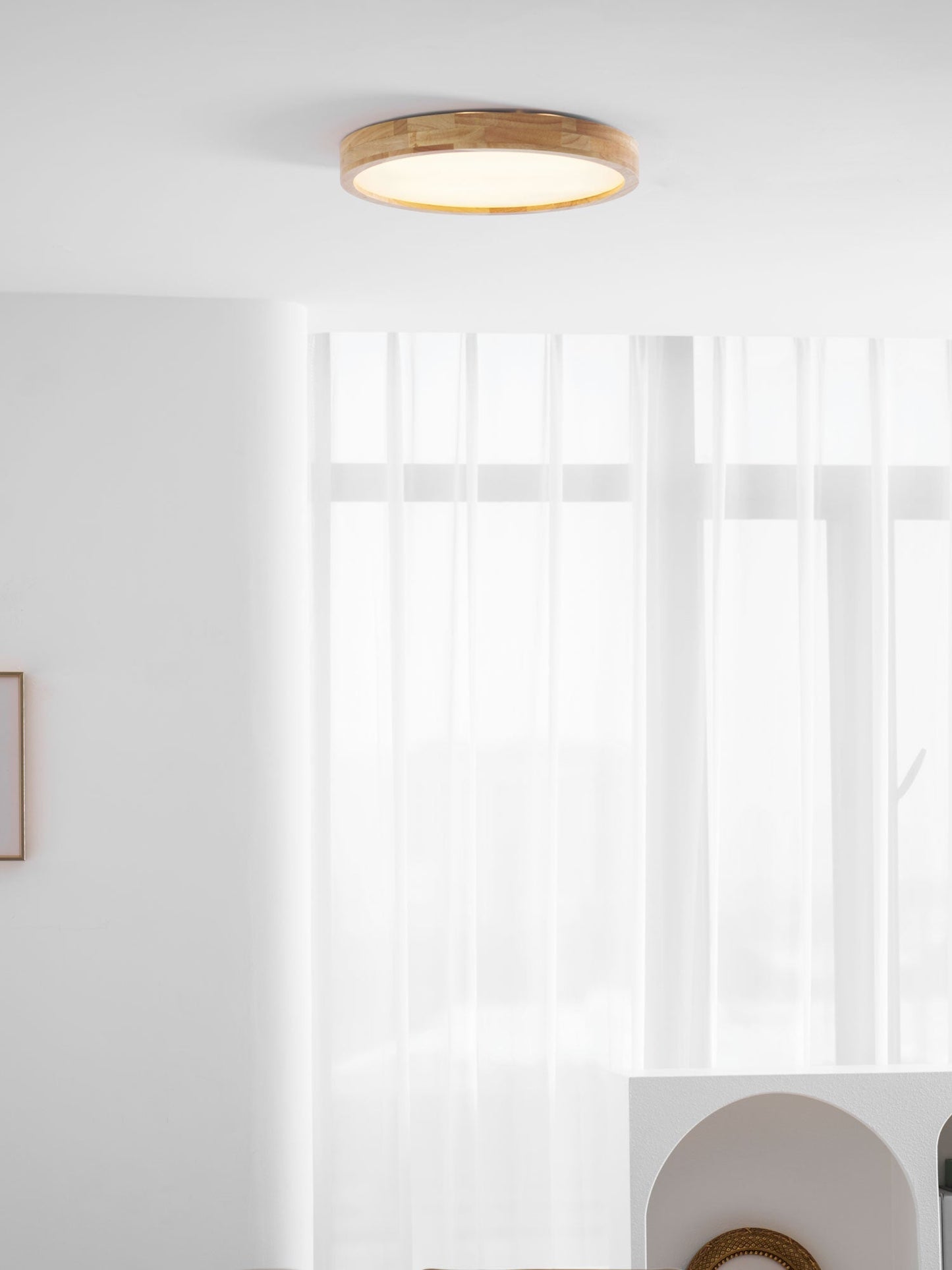 Holz Flush Mount Deckenleuchte | Karnz