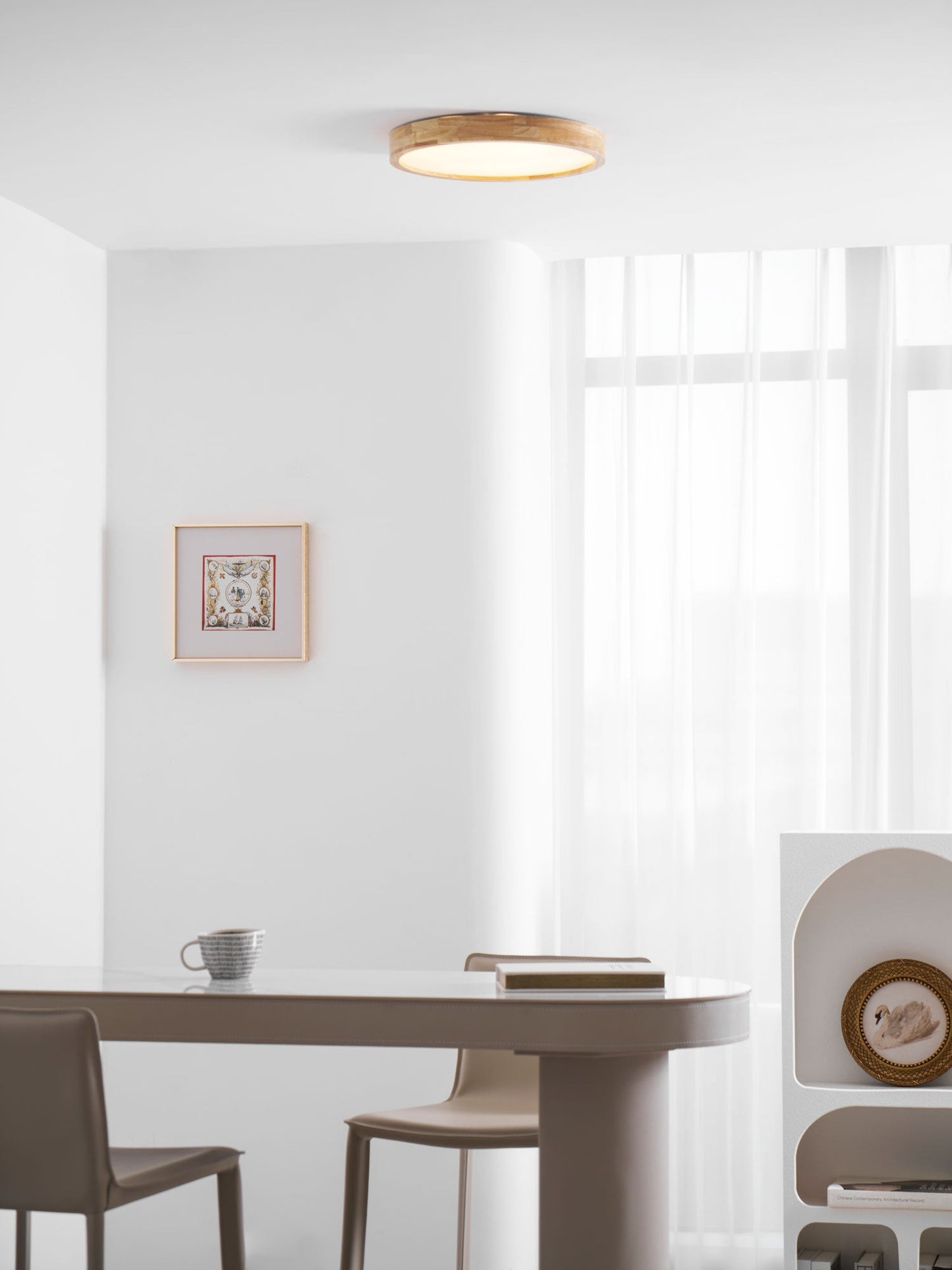 Holz Flush Mount Deckenleuchte | Karnz