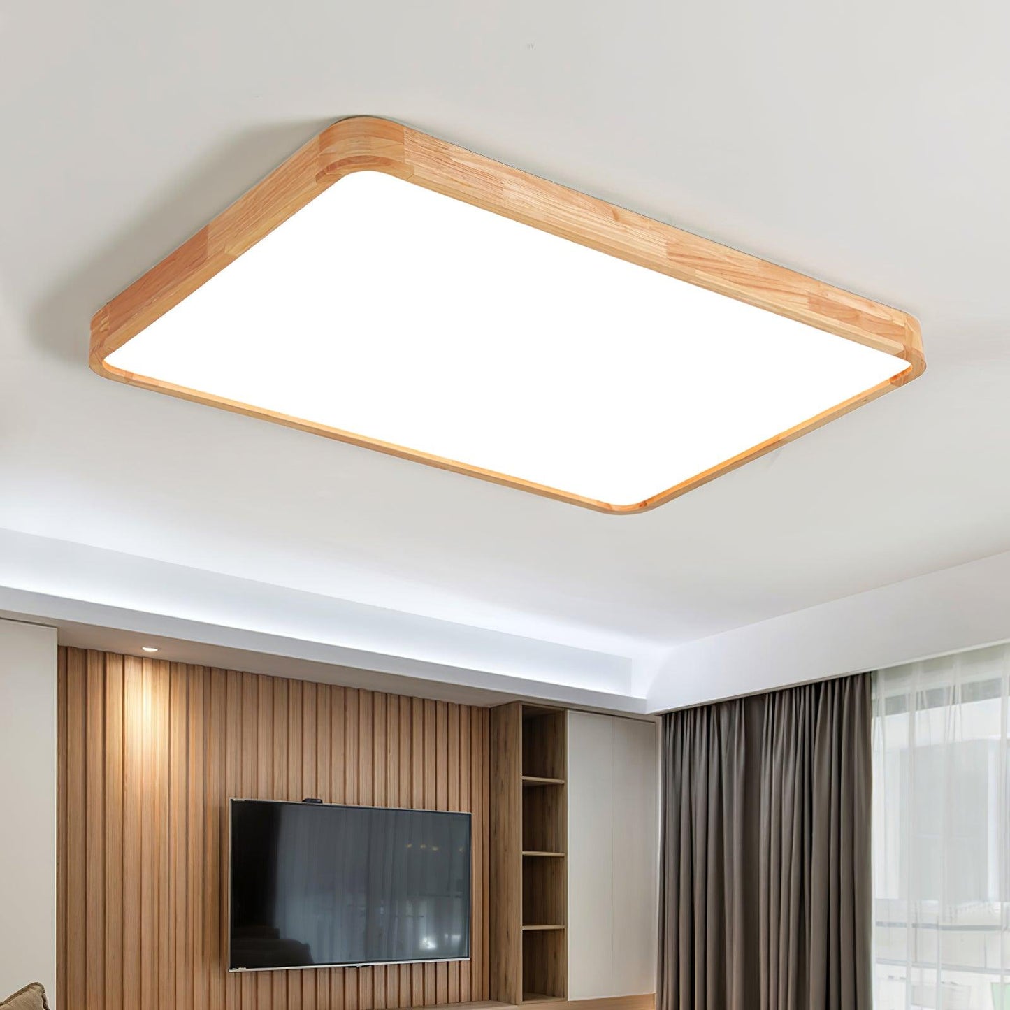 Holz Flush Mount Deckenleuchte | Karnz