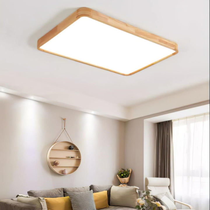 Holz Flush Mount Deckenleuchte | Karnz