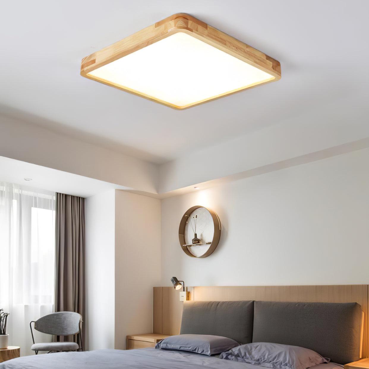 Holz Flush Mount Deckenleuchte | Karnz