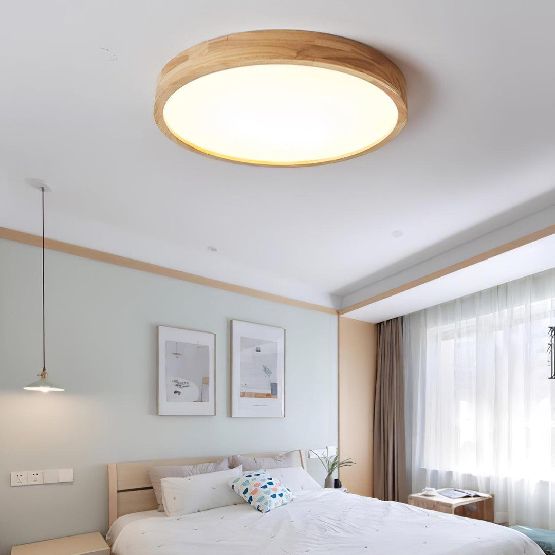 Holz Flush Mount Deckenleuchte | Karnz