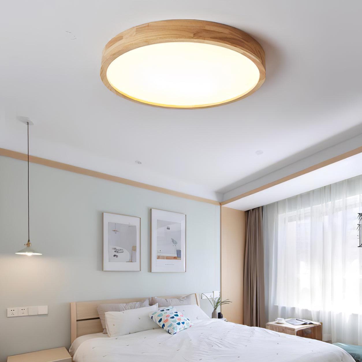 Holz Flush Mount Deckenleuchte | Karnz