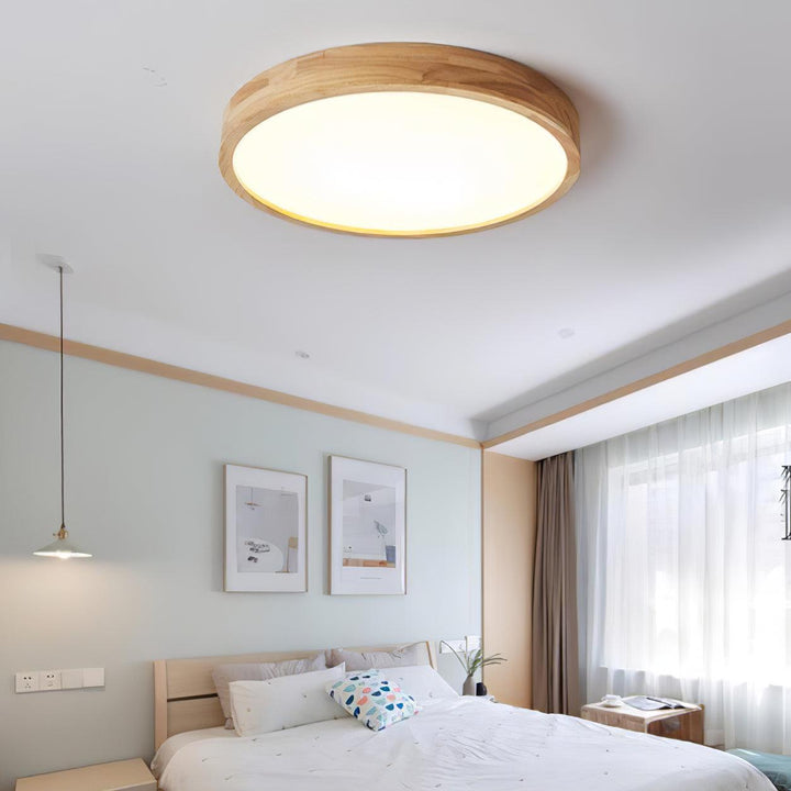 Holz Flush Mount Deckenleuchte | Karnz