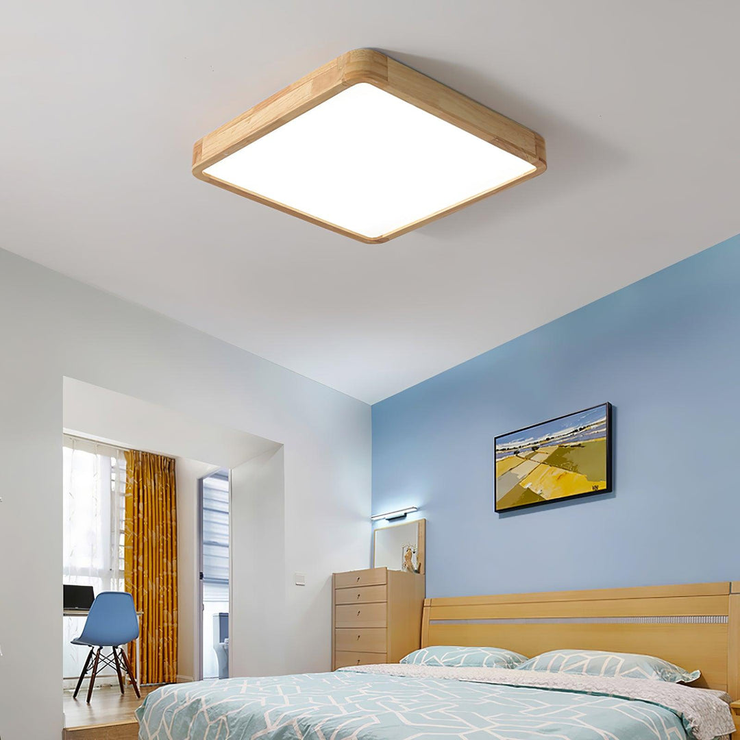Holz Flush Mount Deckenleuchte | Karnz