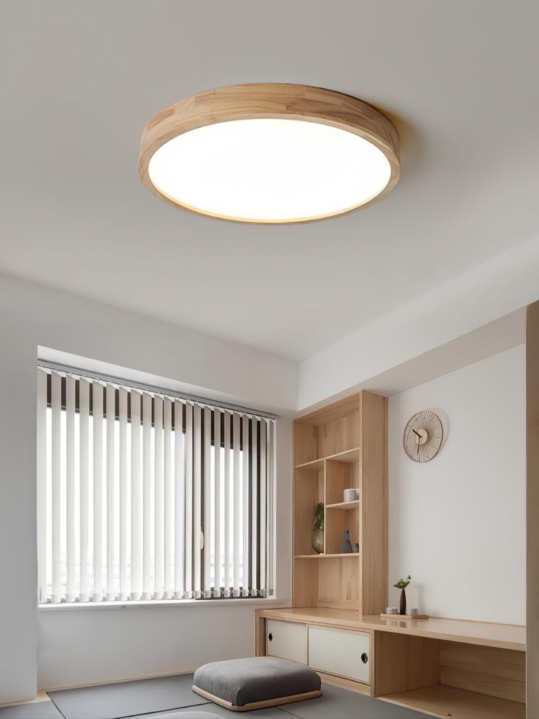 Holz Flush Mount Deckenleuchte | Karnz