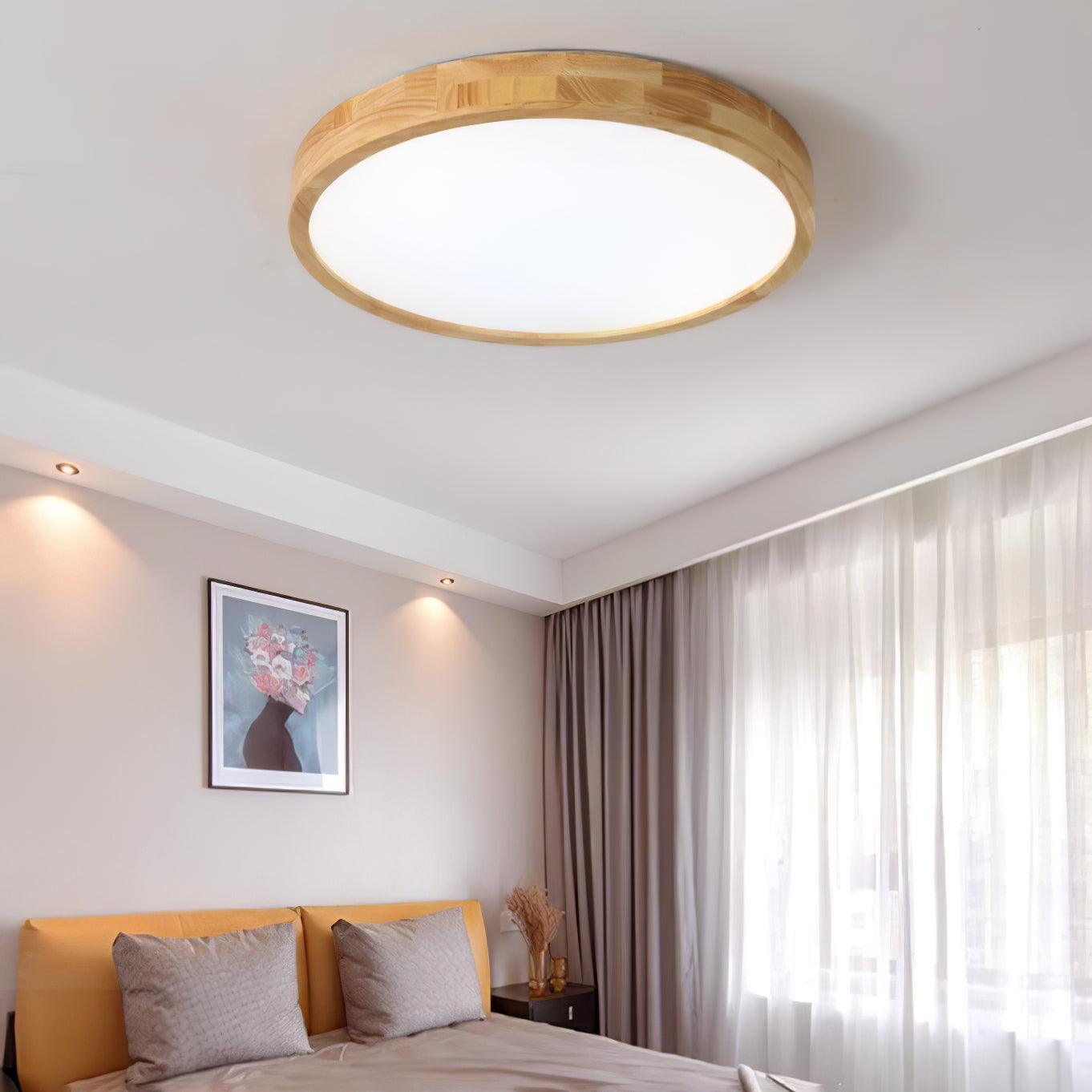 Holz Flush Mount Deckenleuchte | Karnz