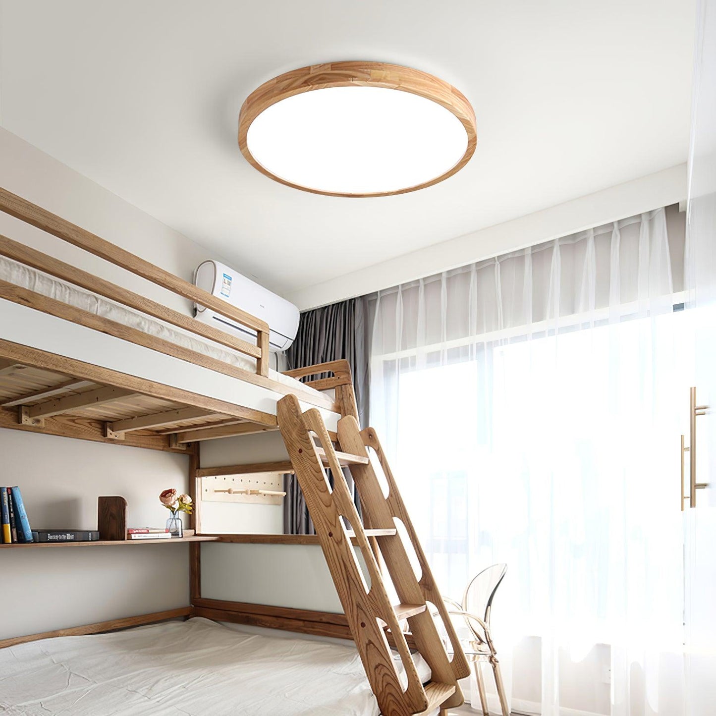 Holz Flush Mount Deckenleuchte | Karnz