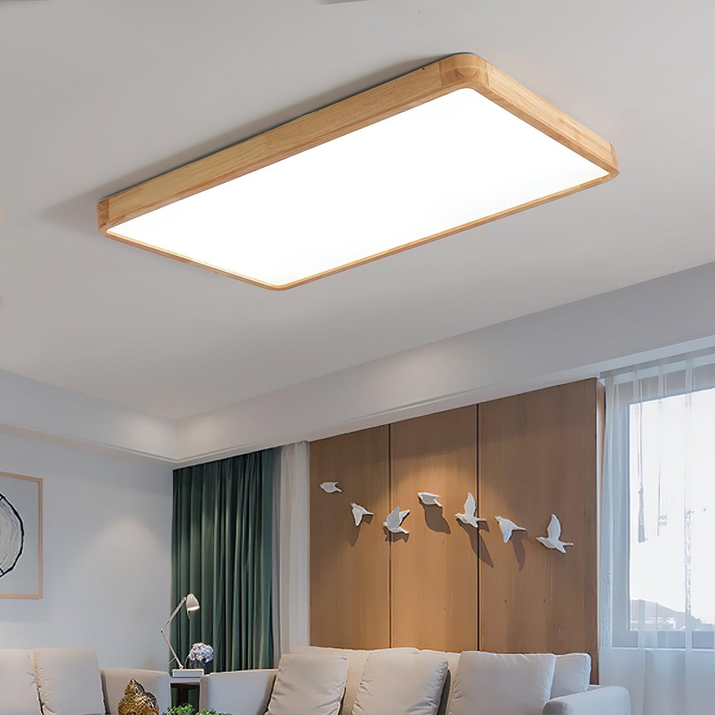 Holz Flush Mount Deckenleuchte | Karnz