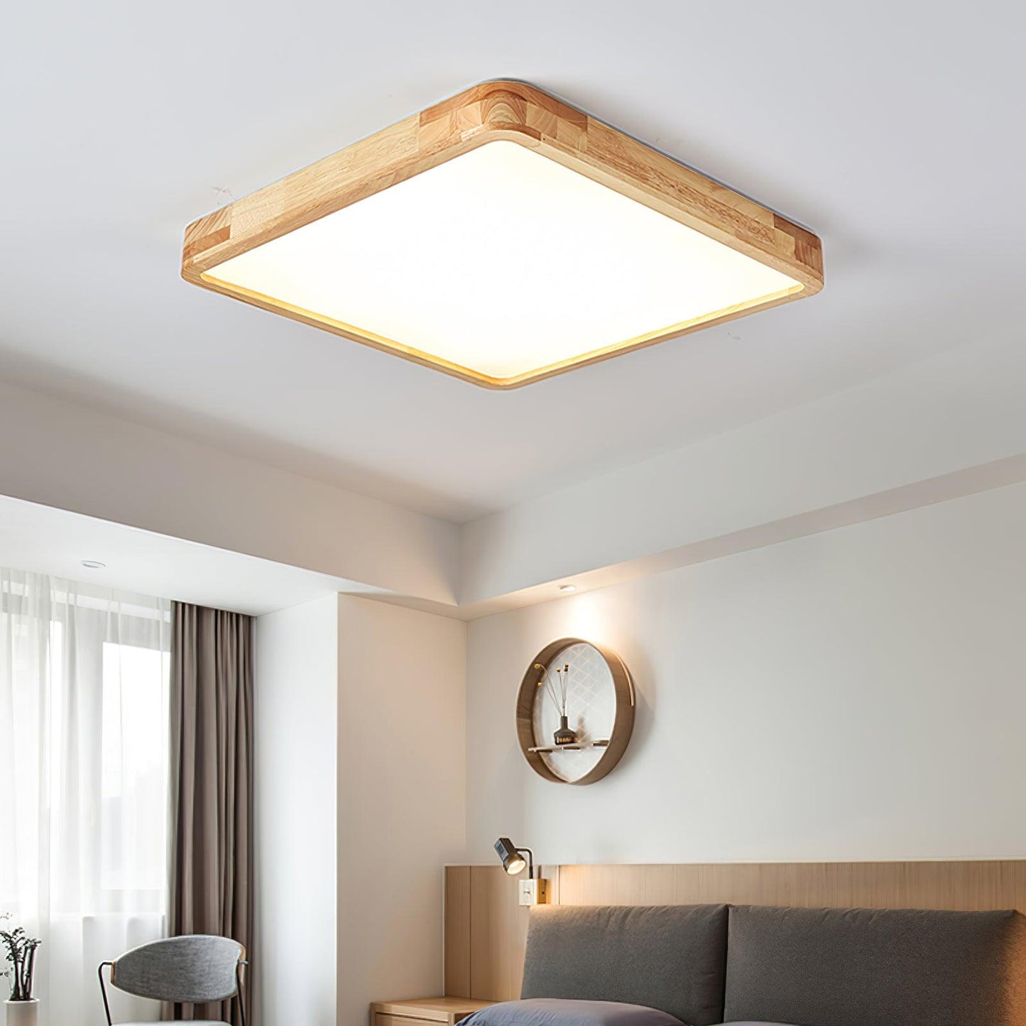 Holz Flush Mount Deckenleuchte | Karnz