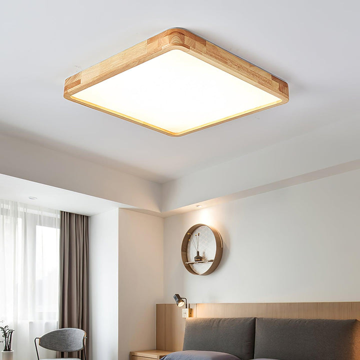 Holz Flush Mount Deckenleuchte | Karnz
