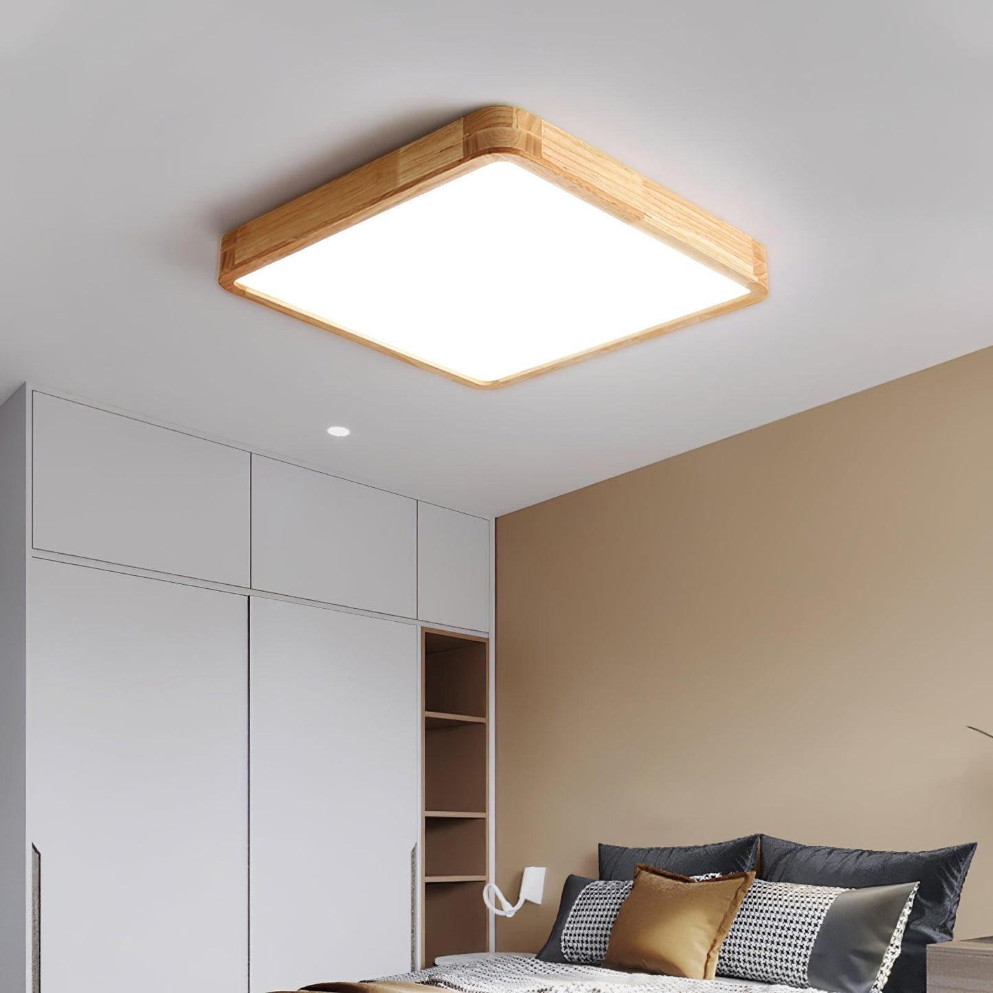 Holz Flush Mount Deckenleuchte | Karnz