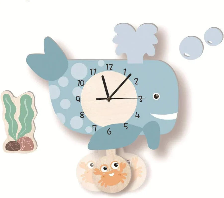 Kinder Pendeluhr mit Tierdesigns