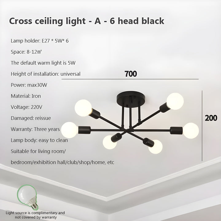 Kreative LED Hängeleuchte – Vintage Antik Gold Kronleuchter für Wohnzimmer & Esszimmer | Karnz