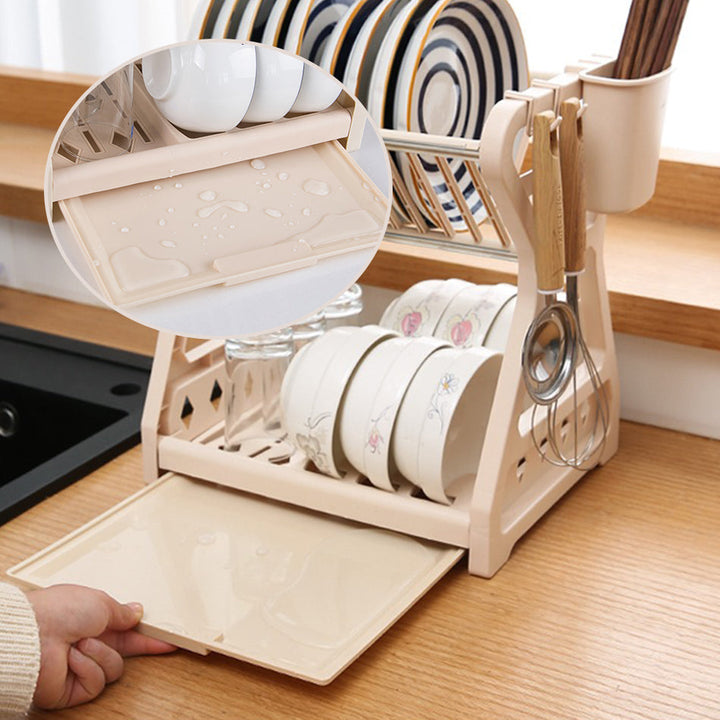 Faltbarer Geschirrorganizer – Praktischer Abtropfständer für Geschirr, Platzsparend und Einfach zu Reinigen, Perfekt für Moderne Küchen und Kleinen Raum | Karnz