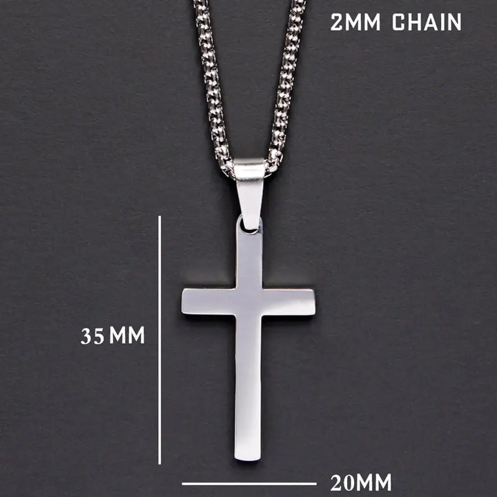 Klassische Kreuz Herren Halskette