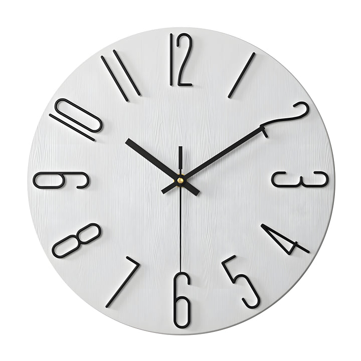 Einfaches Quarz-Design-Wanduhr - Still moderner Stil | Karnz